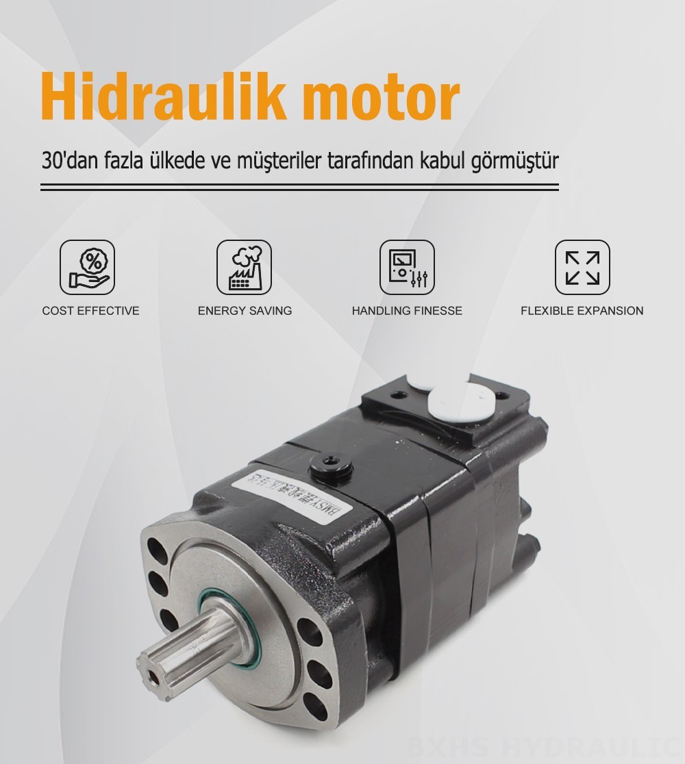 BMSY_Sıklamalı Hidrolik Motor 100 cc/r 50 L/dakika hidrolik motor